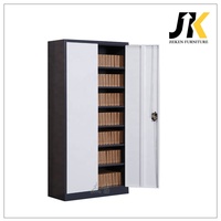 Grande armoire de rangement de documents sécurisée à 2 portes en métal Classeur en acier verrouillable à 5 couches pour la vente au bureau