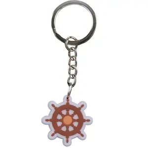Wholesale Designer Promotional Personalized Silicone Keychain Pvc Charms Custom Logo Keyring Rubber Key Chain