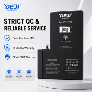<span class=keywords><strong>Batterie</strong></span> de téléphone semi-solide DEJI pour <span class=keywords><strong>iPhone</strong></span> 13 14 15 16 Pro Max, sans test de sécurité incendie - Product Image 2