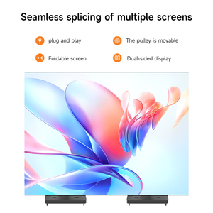 Pantalla LED Plegable de Tres Secciones, Pantalla LED Digital Móvil con Soporte de Pie, P1.86 P2.5, Publicidad LED Interior para Centros Comerciales y Tiendas Minoristas - Product Image 4