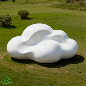 งานประติมากรรมรูปเมฆขนาดใหญ่จากไฟเบอร์กลาส ยี่ห้อเซ็นเจา ประเทศเกาหลี ขายดี เหมาะสำหรับตกแต่งห้างสรรพสินค้าและสวนสาธารณะ - Product Image 1