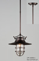 Luminaire suspendu industriel en acier noir pour îlot de cuisine, table à manger, restaurant, vente en gros OEM ODM