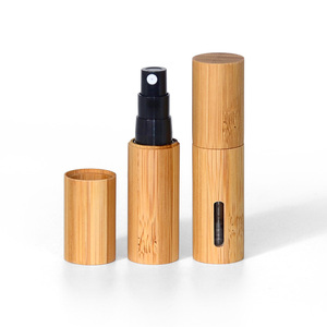 Mini Atomizador <span class=keywords><strong>de</strong></span> Perfume Recargable <span class=keywords><strong>de</strong></span> 5 ml, Botella Portátil <span class=keywords><strong>de</strong></span> Bambú Ecológica con Bomba <span class=keywords><strong>de</strong></span> Recarga - Product Image 6