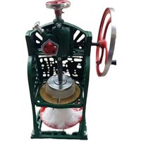 Machine à glace pilée manuelle rétro professionnelle, outil de préparation de boissons, équipement de broyage de glace en blocs pour usage domestique