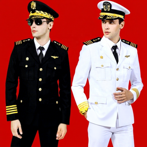 Uniforme da Capitano, Completo da Marinaio, Abito da Uomo, Soprabito per Performance, Set di Abbigliamento da Lavoro per Sicurezza, Uniforme da Guardia - Product Image 1