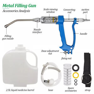 5Ml 10Ml 20Ml 30Ml Rugzak Koe Varken Geit Dier Drench Gun Drencher Automatische Drenken Pistool Met fles Automatische Drenken Pistool - Product Image 6