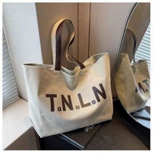 Canvas Lined Handbag Summer Women's Canvas <b>Bag</b> Customized Closure Handbag Travel Multifunctional Shoulder <b>Bag</b> Fashionable - Product Image 1