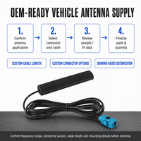 Antenne 4G LTE GSM 700-2700 MHz FAKRA, antenne patch à fixation adhésive 5dBi omnidirectionnelle pour voiture, routeur WiFi, passerelle, point d'accès