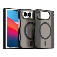 RUGGED SHIELD 2026 Housse de protection antichoc de luxe en TPU+PC pour iPhone Duo avec support magnétique de haute qualité