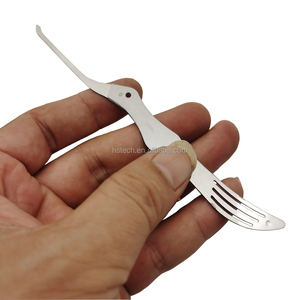 Outils <span class=keywords><strong>de</strong></span> ramassage élégants en acier inoxydable, ensemble <span class=keywords><strong>de</strong></span> crochets simples déverrouiller outils <span class=keywords><strong>de</strong></span> serrurier - Product Image 4