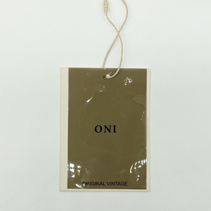 Doppia stampa personalizzata nome e Logo indumento personalizzato etichette da appendere spesse etichette per vestiti per bambini con stringhe - Product Image 6