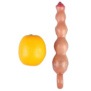 CITYFUN - Vibrador Anal de Tamaño Largo con Canales y Bolas Flexibles, Vibrador de Bolas Anales para Mujeres, Juguetes Sexuales - Product Image 1
