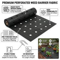 Toile de paillage agricole en PP tissé pour le contrôle des adventices, couverture de sol, paillis paysager, barrière anti-mauvaises herbes pour jardin