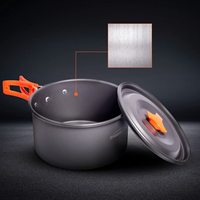 Ensemble de casseroles et poêles de Camping en aluminium, pour la cuisine, léger, vente en gros, 2022