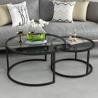 Ins nórdicos minimalismo moderno redondo de vidrio mármol oro patas de metal de Acero Inoxidable base de juegos de mesa de café de