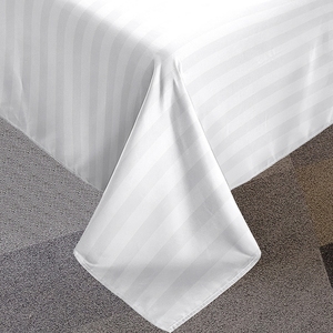 Juegos de Fundas de Edredón a Rayas Personalizadas de 1 cm y 3 cm para Hotel, Juegos de Edredón a Rayas para Hotel, Juegos de Sábanas a Rayas para Hotel con Funda de Almohada - Product Image 6