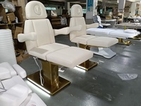 Lit de beauté électrique professionnel moderne, réglable, pliable et multifonctionnel avec 3 moteurs pour salon et usage domestique