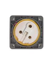 Prise électrique murale 110V 3 broches 16/32A IEC CEE IP44 avec bride de 62,5 mm et 76 mm pour machines et générateurs, certifiée Semko