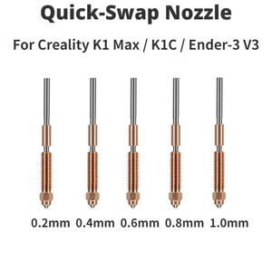 <span class=keywords><strong>Buse</strong></span> en titane en acier trempé tout-en-un / Débit élevé 0,2-0,8 mm pour Hotend Creality K1 K1C K1 Max <span class=keywords><strong>Ender</strong></span> <span class=keywords><strong>3</strong></span> V3 - Product Image 2