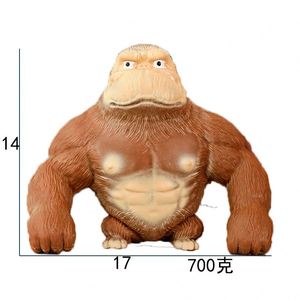 Jouet anti-stress créatif Gorilla OEM ODM, très demandé |   Mini Gorille Anti-Stress en Sable pour Enfants |   Ballon à presser à récupération lente - Product Image 2