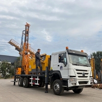 Foreuse de puits d'eau montée sur camion BDMCZ-260 avec compresseur d'air, pour forage jusqu'à 260 m, vente directe usine