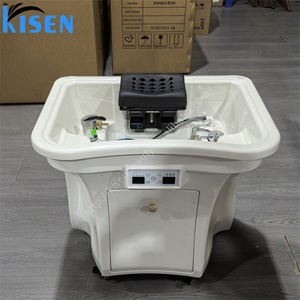 Kisen Precio Directo de Fábrica Lavacabezas Japonés para Spa Capilar con Vapor Certificado CE Requiere Fontanería - Product Image 4