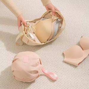 Pochette de rangement pour vêtements en polyester trois-en-un portable, fermeture à glissière, sous-vêtements, culottes, chaussettes, soutien-gorge, sac de voyage tendance - Product Image 1
