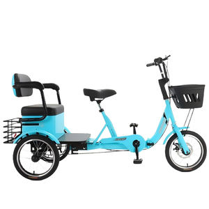 Bicitaxi Tándem <span class=keywords><strong>de</strong></span> Carga Barato <span class=keywords><strong>de</strong></span> 16 Pulgadas con 3 Ruedas, <span class=keywords><strong>de</strong></span> Acero al Carbono y una Sola Velocidad, Venta Directa <span class=keywords><strong>de</strong></span> Fábrica - Product Image 1