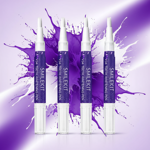 Gel Blanqueador Dental Personalizado de Marca Privada, Sin Peróxido, Material de Grado Alimenticio, Color Morado+Pap, en Formato de Bolígrafo, para Uso Comercial - Product Image 3