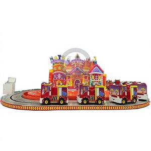 Train électrique de haute qualité pour enfants, 12 places, en forme de camion de pompiers, pour centre commercial et extérieur, à vendre - Product Image 1
