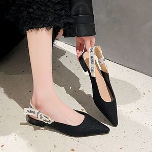 Nuove scarpe basse con fiocco 2025 a punta a fondo piatto Slip-on stile francese scarpe <span class=keywords><strong>da</strong></span> <span class=keywords><strong>donna</strong></span> stile coreano slide <span class=keywords><strong>calzature</strong></span> - Product Image 6