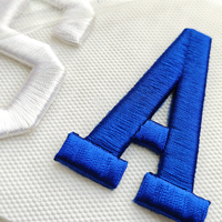 Patchs thermocollants brodés 3D personnalisés avec drapeau américain et lettres, pour vêtements et casquettes de camionneur