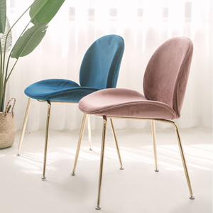 <span class=keywords><strong>Chaise</strong></span> de salle à manger en tissu <span class=keywords><strong>velours</strong></span> moderne nordique Silla De Terciopelo <span class=keywords><strong>chaise</strong></span> coccinelle pour salle à manger salon - Product Image 3