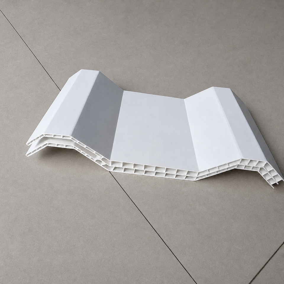Shaping Sheet Modern Corrugated UPVC Hollow Roofing Sheet Anti-UV Heat Resistant ...