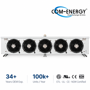 Évaporateur de chambre froide COMENERGY EA <span class=keywords><strong>41</strong></span> 255 4E, unité de refroidissement à air, espacement des ailettes de 4 mm, pièces d'échange thermique pour réfrigération haute température - Product Image 1