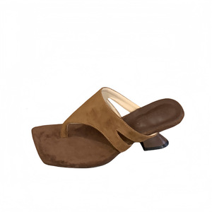 Sandalias de tacón alto con punta cuadrada y tacón de bloque para mujer, estilo romano, para vacaciones al aire libre, verano 2026 - Product Image 3