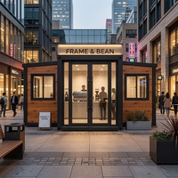 Villa préfabriquée extensible à double aile, bureau de jardin à montage rapide, clinique mobile de luxe, appartement écologique, hôtel