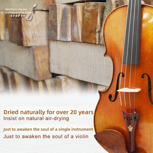 Violín para Estudiantes CHENTUO CT2.11 de Primera Calidad, Hecho a Mano, de Arce, Fibra de Carbono, Multi-Estilo Universal, Viola de Madera Maciza de Ébano y Abeto - Product Image 3