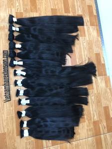 Extensions de cheveux humains vietnamiens de haute qualité à double trame, noirs naturels, lisses, vierges, en lots, vente en gros - Product Image 2