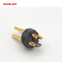 Adaptateur de Câble Audio Haute Qualité, Connecteur XLR 3 Broches Plaqué Or, Fiche à Broches pour Voiture Home Cinéma Radio, Connecteur Microphone XLR-M