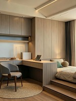 Set Kamar Tidur Tatami dari Paduan Aluminium Hemat Energi dan Ramah Lingkungan dengan Lemari Meja Terintegrasi Tahan Api
