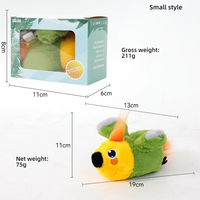 Vente en gros de jouets électriques pour chat en peluche jouets de mouvement interactifs pour animaux de compagnie effets sonores simulation d'oiseau secouant pic souris volante