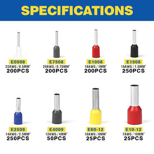 Kit d'outils de sertissage manuel OEM HSC8 6-4A pour embouts de câbles tubulaires 1200, avec boîte de rangement - Product Image 4