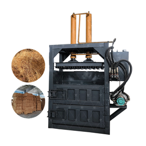 Presse à balles verticale haute capacité pour fibres de coco, de palmier et de chanvre – Équipement de compression robuste pour matériaux de rebut - Product Image 1