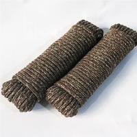 Vente en gros, corde ronde tressée colorée de 3 à 10mm, corde en Nylon et polypropylène de 6mm