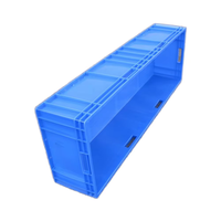 Conteneurs en plastique, caisses de déménagement en maille robuste, paniers de rangement ventilés en plastique étanches pour légumes frais, fruits, poissons, empilables