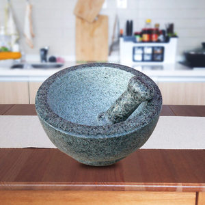 Venta caliente Nuevos utensilios de cocina <span class=keywords><strong>Mortero</strong></span> de granito duradero y Maja imprescindible <span class=keywords><strong>para</strong></span> la seguridad alimentaria y la experiencia de molienda cómoda - Product Image 3