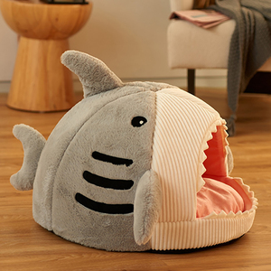 Portable Cat <strong>Igloo</strong> <strong>Bed</strong> Enclosed Warm Pet Cave Nest Cute Kitten Basket Tent <strong>Dog</strong> House for Puppy Supplies Manufacturer - Product Image 1