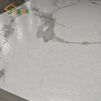 Panneau mural en PVC écologique à effet 3D en marbre texturé pour la décoration intérieure de villa, approuvé CE