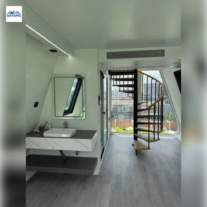 La Casa Modular Prefabricada de Acero es una Villa Triangular de <span class=keywords><strong>Dos</strong></span> Pisos Utilizada para Habitaciones y Oficinas de Hoteles - Product Image 4